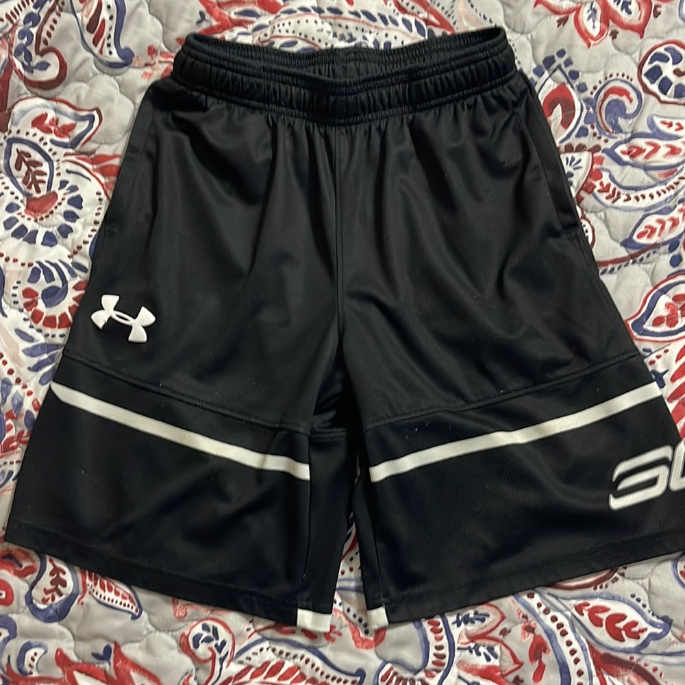 Used Under Armor Steph Curry basketball shorts